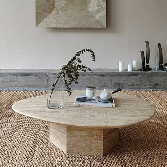 Blake Travertine Coffee Table