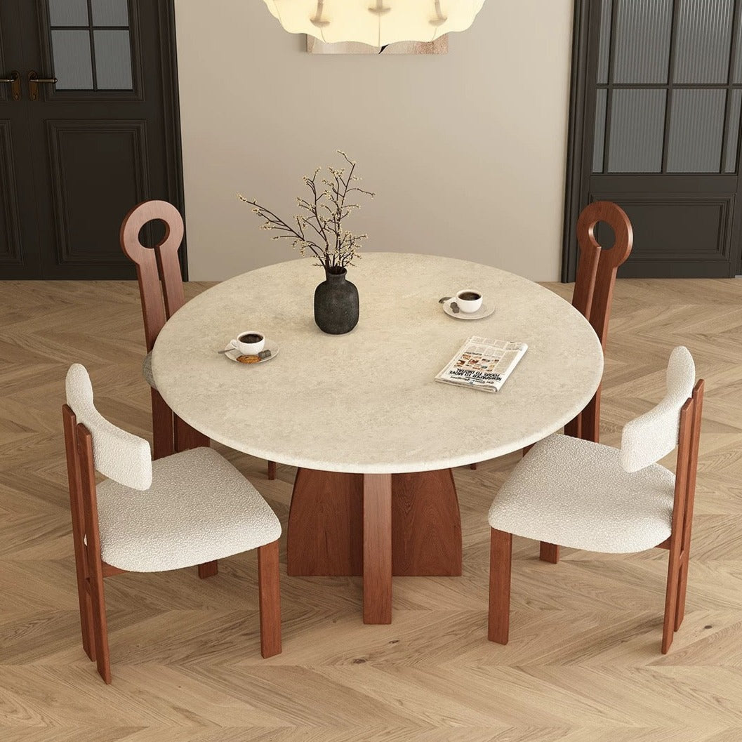 Lester Travertine Dining Table