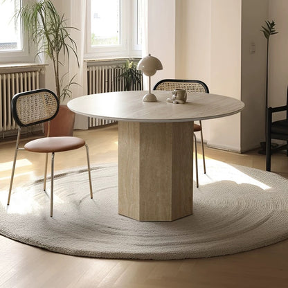 Harris Travertine Dining Table