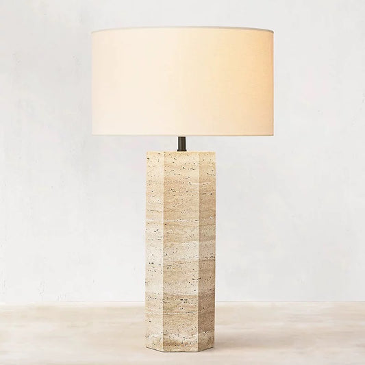 Kelley Travertine Table Lamp