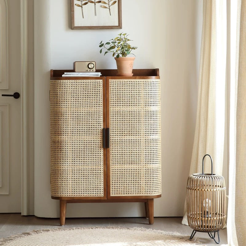 Lamont Rattan Shoe Cabinet