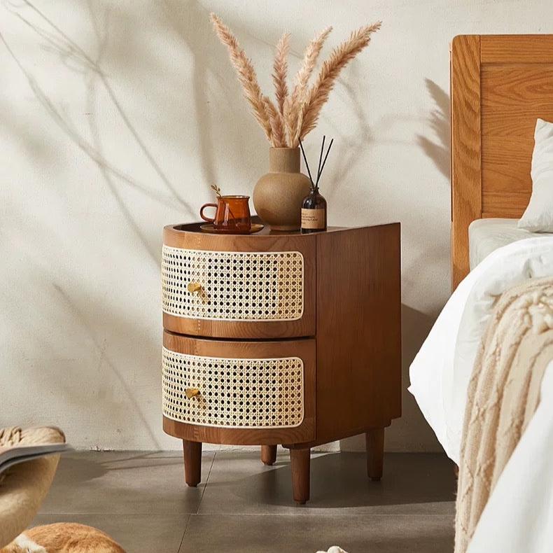 Aimee Rattan Bedside Table