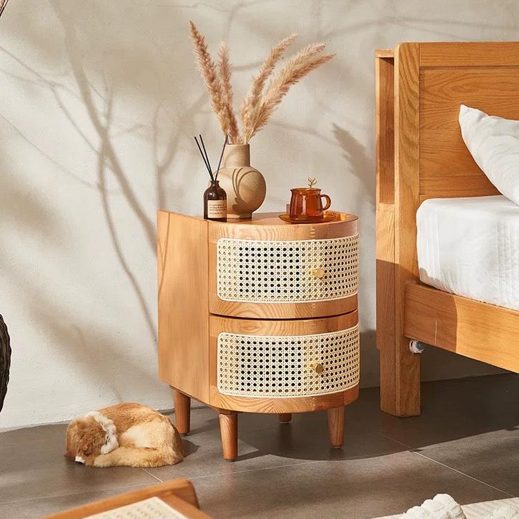 Aimee Rattan Bedside Table