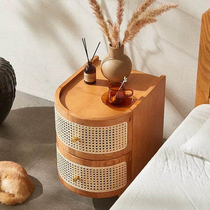 Aimee Rattan Bedside Table