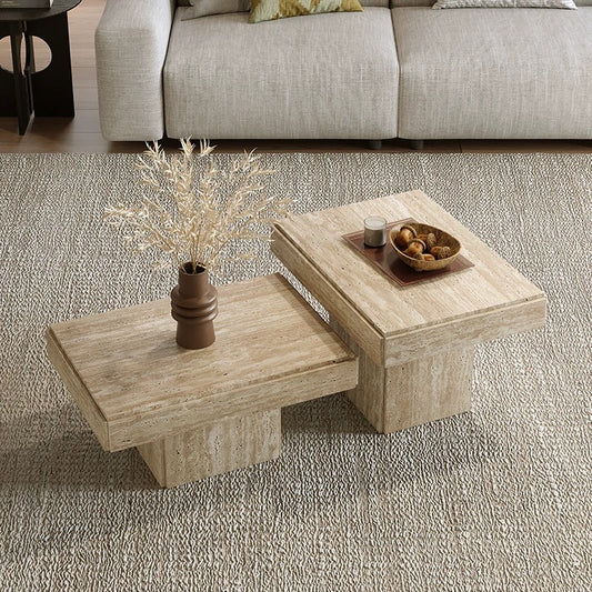 Tiana Travertine Coffee Table