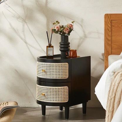 Aimee Rattan Bedside Table