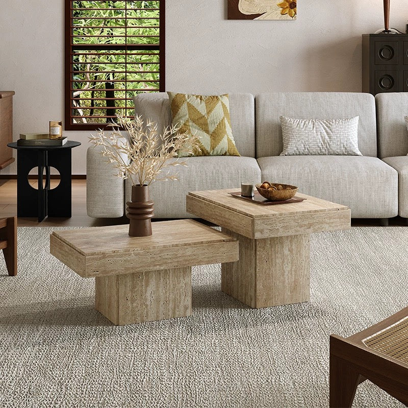 Tiana Travertine Coffee Table