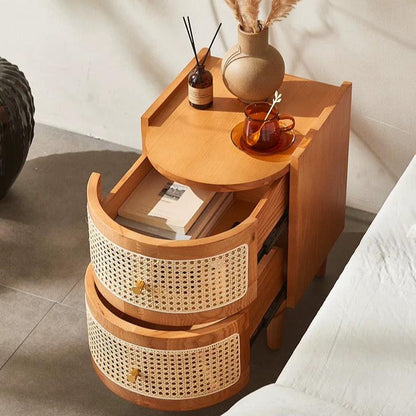 Aimee Rattan Bedside Table